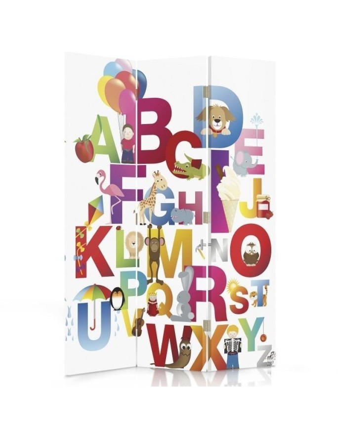 Children's room divider - Colourful alphabet | FEEBY