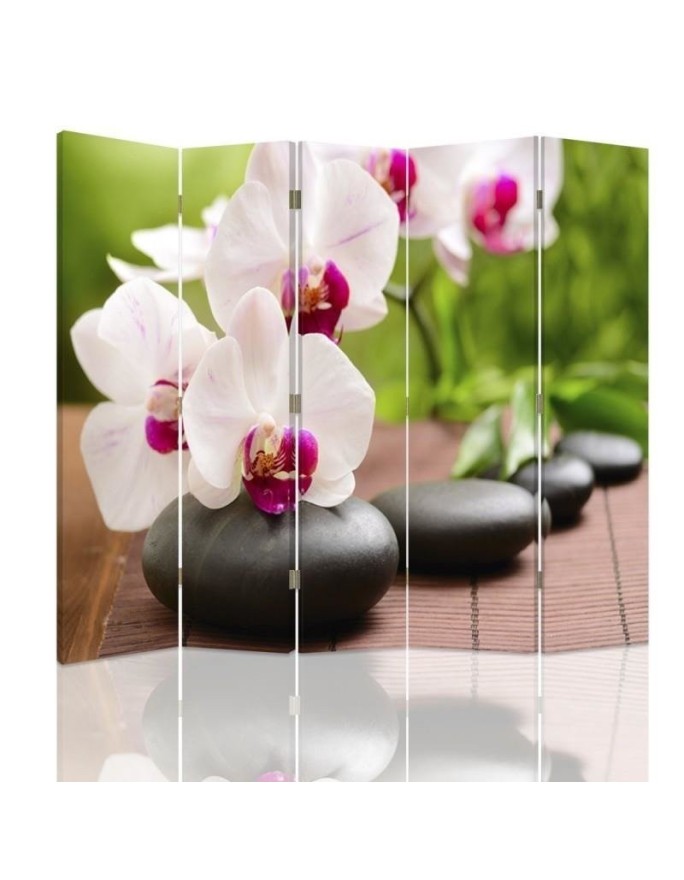 Multipart screen - Orchid and sparkling stones | FEEBY