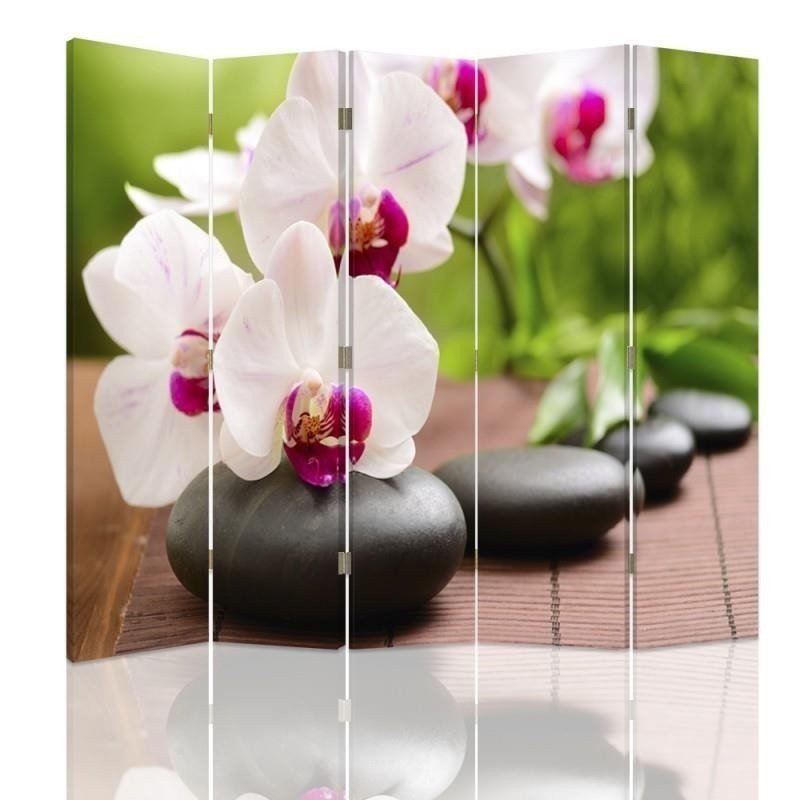 Multipart screen - Orchid and sparkling stones | FEEBY