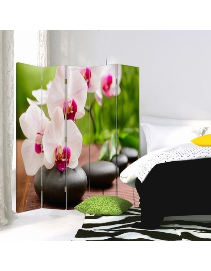 Multipart screen - Orchid and sparkling stones | FEEBY