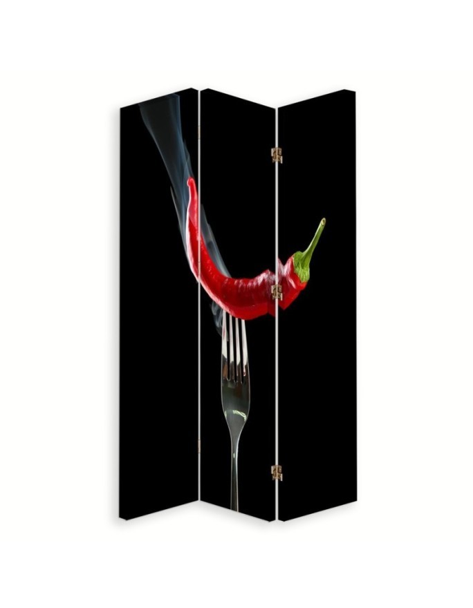 room divider - Chilli peppers on a fork | FEEBY