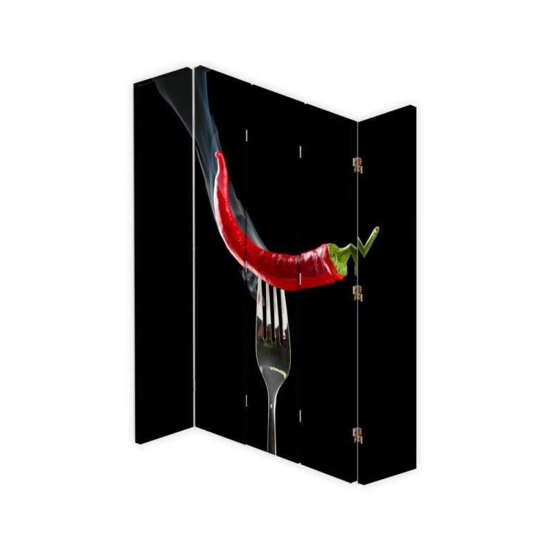 room divider - Chilli peppers on a fork | FEEBY