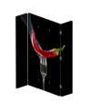 room divider - Chilli peppers on a fork | FEEBY