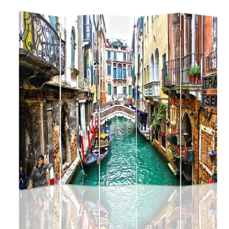 Practical shower screen - Venetian canal R. Kulik | FEEBY