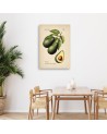 Modern canvas print for kitchen - Vintage fruit Avocado | FEEBY