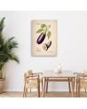 Dinning room canvas print - Vintage vegetables Aubergine | FEEBY
