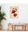 Kitchen canvas print - Vintage vegetables Peppers | FEEBY