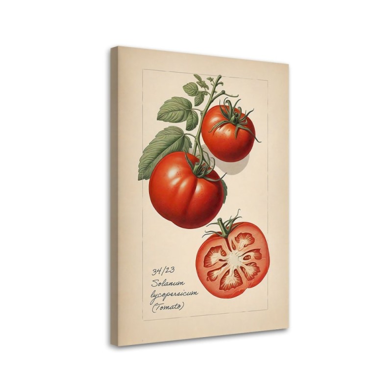 Kitchen canvas print - Fruit Vintage Tomato | FEEBY