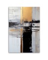 Canvas print for bedroom - Golden abstraction Glamour | FEEBY
