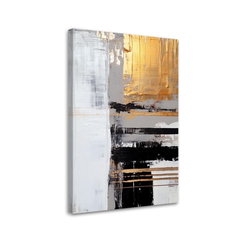 Canvas print for bedroom - Gold abstraction | FEEBY