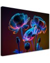 Futuristic painting - Neon flowers nature | FEEBY