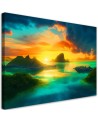Canvas print - Panorama of a tropical island | FEEBY
