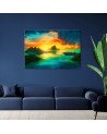 Canvas print - Panorama of a tropical island | FEEBY