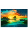 Canvas print - Panorama of a tropical island | FEEBY