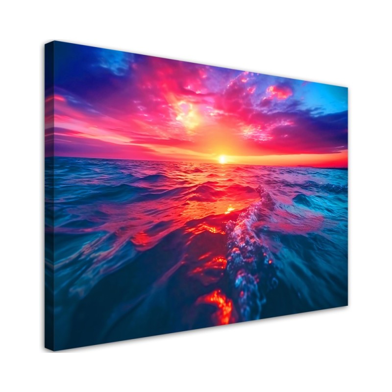 Print on canvas - Sunset over the sea | FEEBY