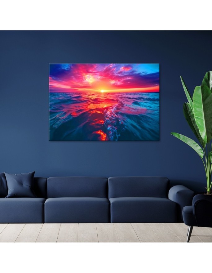 Print on canvas - Sunset over the sea | FEEBY