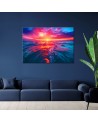 Print on canvas - Sunset over the sea | FEEBY