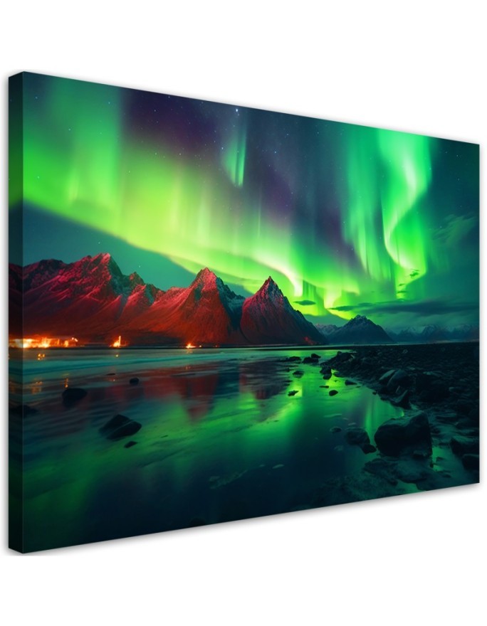 Canvas print - Aurora borealis nature | FEEBY