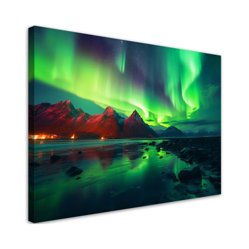 Canvas print - Aurora borealis nature | FEEBY