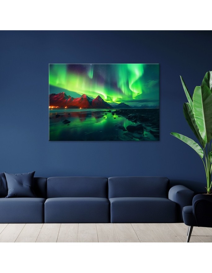 Canvas print - Aurora borealis nature | FEEBY