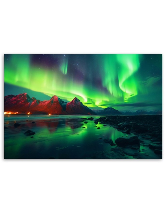 Canvas print - Aurora borealis nature | FEEBY
