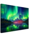 Modern canvas print - Green sky landscape | FEEBY