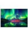 Modern canvas print - Green sky landscape | FEEBY