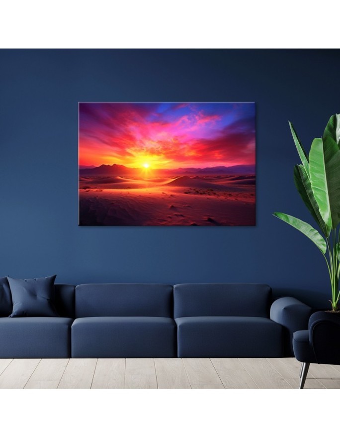 Painting for bedroom - Sunset landscape | FEEBY