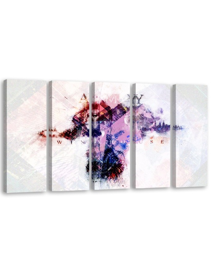 Living room canvas print - Amy Winehouse Singer | FEEBY