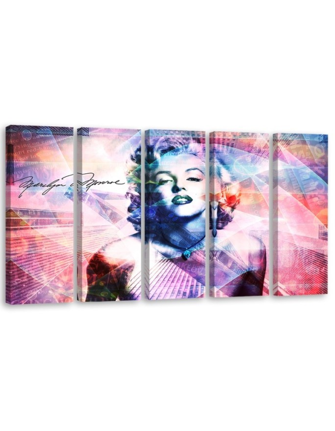 Modern canvas print - Marilyn Monroe Coloured | FEEBY