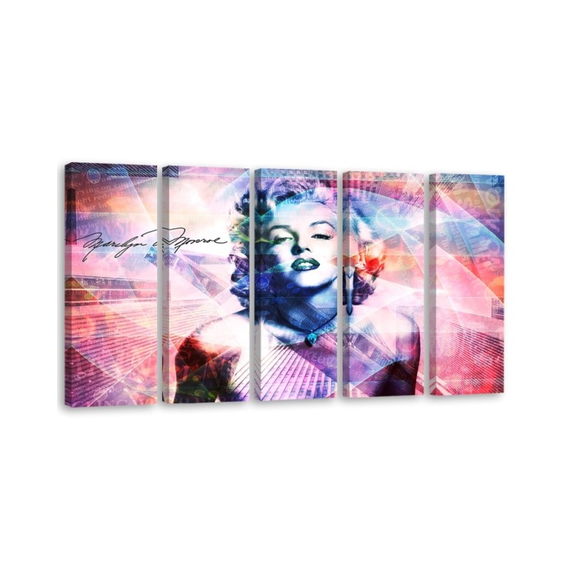 Modern canvas print - Marilyn Monroe Coloured | FEEBY