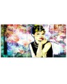 Painting for living room - Audrey Hepburn Colourful | FEEBY