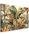 Modern canvas painting - Banana leaves in sepia | FEEBY