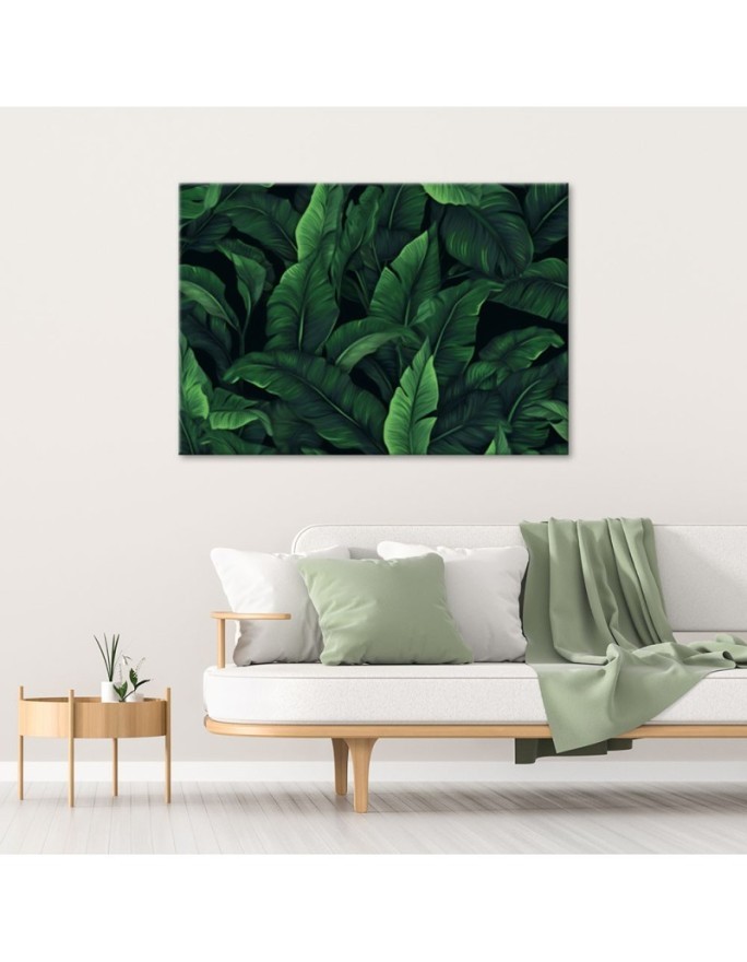 Wall canvas print - Exotic leaves | FEEBY