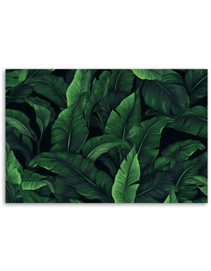 Wall canvas print - Exotic leaves | FEEBY