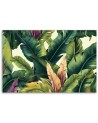 Bedroom painting for wall - Colourful tropical leaves | FEEBY