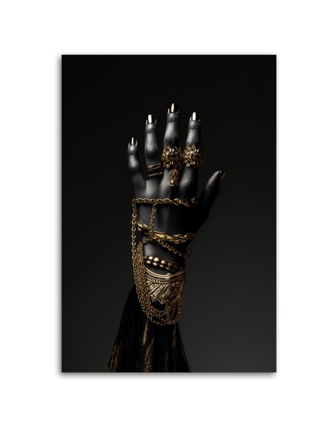 Picture on canvas - Gold jewellery | FEEBY