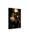 Painting for living room - Gold face of a Glamour woman | FEEBY