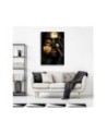 Painting for living room - Gold face of a Glamour woman | FEEBY