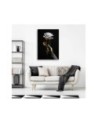 Bedroom canvas print - Rose in gold | FEEBY