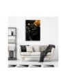Bedroom painting on canvas - Woman Rose in Gold | FEEBY