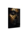 Stylish painting for the living room - Woman's face in gold | FEEBY