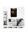 Stylish painting for the living room - Woman's face in gold | FEEBY