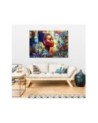 Bedroom canvas print - African Woman Glamour | FEEBY