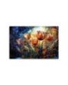 Picture on canvas - Flowers Abstract Coloured | FEEBY