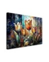 Modern painting - Flowers Colourful Abstraction | FEEBY