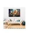 Modern painting - Flowers Colourful Abstraction | FEEBY