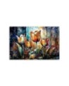 Modern painting - Flowers Colourful Abstraction | FEEBY