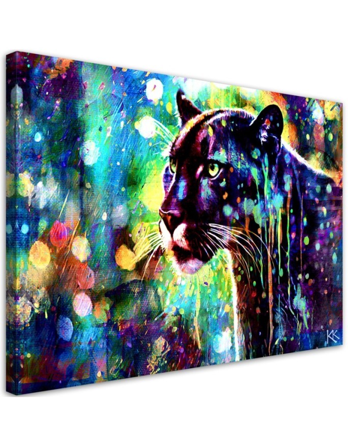 Modern canvas print - Black Panther Abstraction | FEEBY