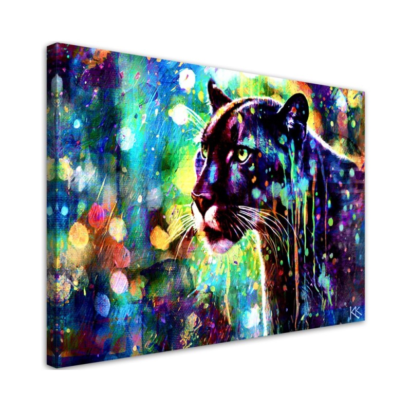 Modern canvas print - Black Panther Abstraction | FEEBY